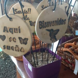 Tutor ceramica con frase chico
